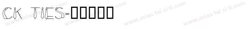 CK Ties字体转换